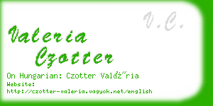 valeria czotter business card